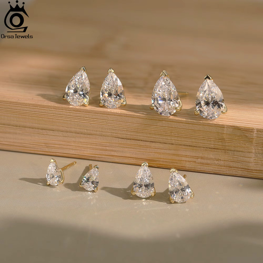 ORSA JEWELS Ohrstecker 925 Silber, Zirkonia, Damen - Bild 2