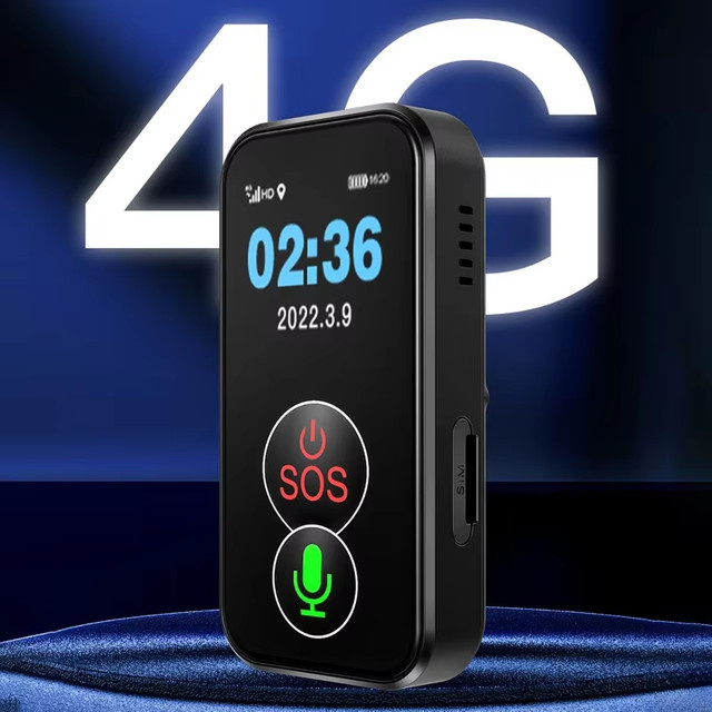 luxuglow 4G-Tracker für Senioren mit SOS-Funktion, WLAN, Sturz-Alarm und IP67-Schutz, Schwarz - Bild 1