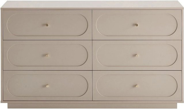 Vente-unique Kommode Valoniro in Beige und Gold, Breite: 140 cm - Bild 1