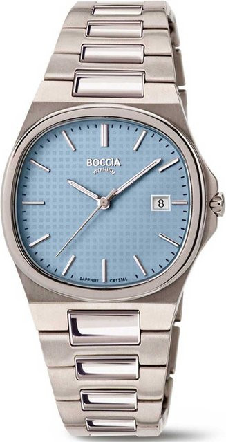 Boccia Damenuhr, Titanium, Quarz, Saphirglas, 32 mm, Blau - Bild 1