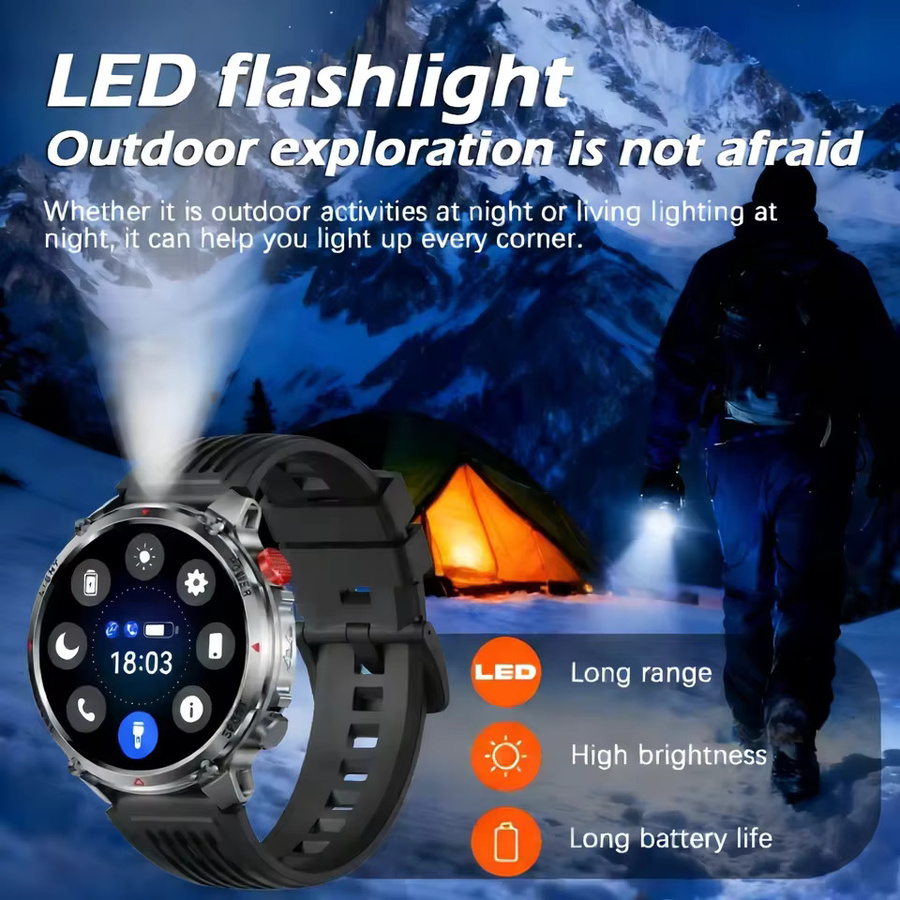 Smartwatch T-Rex3 Ultra, Schwarz, Silikon, 1,7 Zoll, GPS, 5 ATM, Herren - Bild 3