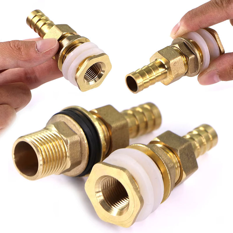 MUCIAKIE Messing Wassertank-Verbindung mit Pagoden-Schlauch-Adapter und doppelter Dichtungsscheibe für 6–19 mm Gartenbewässerung - Bild 5