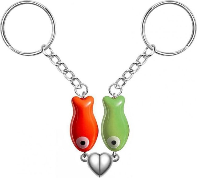 bangpai Schlüsselanhänger, Magnetisch, Unisex, orange green gray - Bild 1