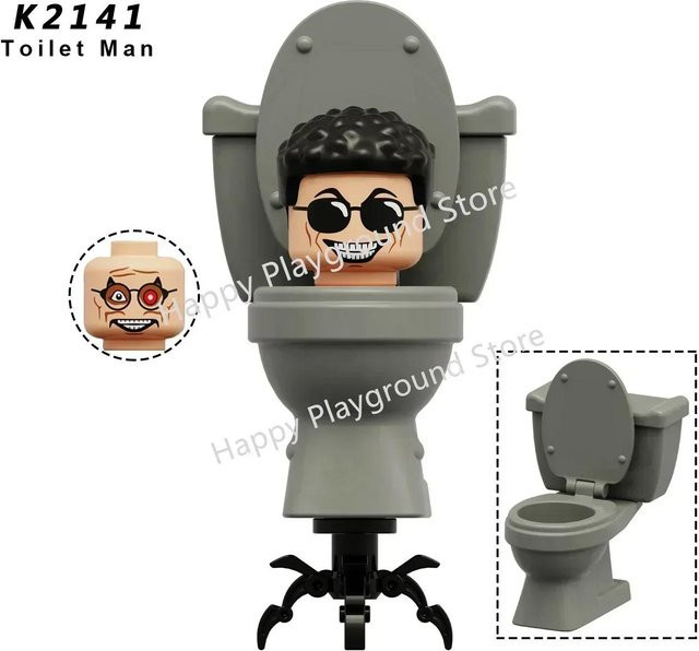 OTRAINBOW Skibidi Toilette Anime Cartoon Bausteine Spielzeugfiguren - Bild 1