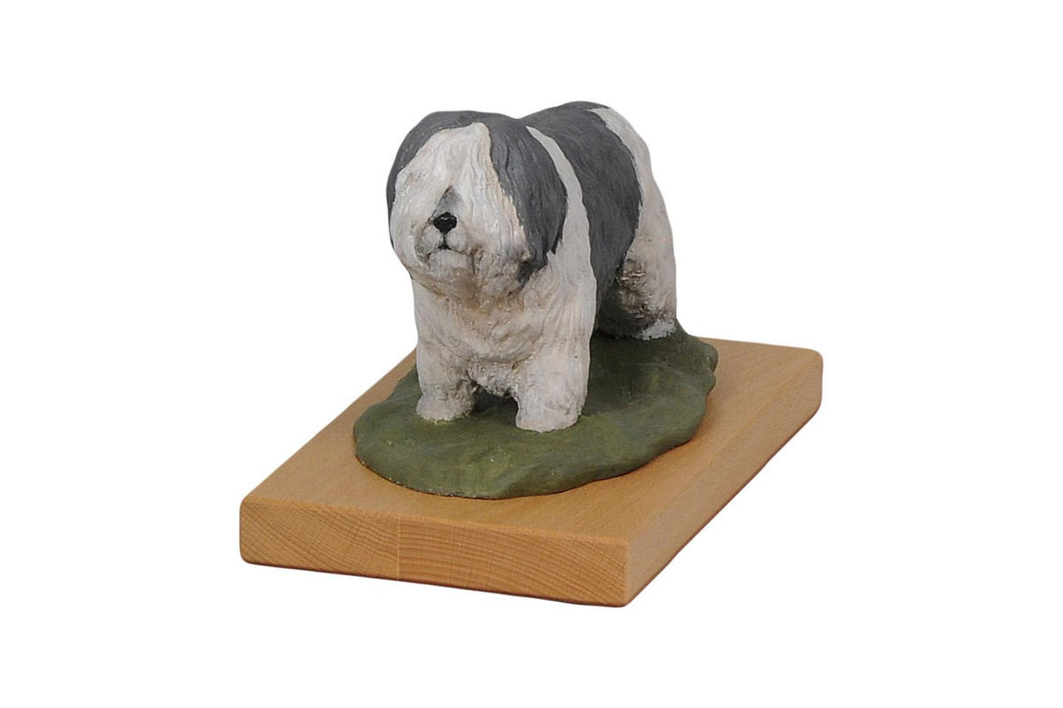 Bemalte Figur Polnischer Tiefland-Schäferhund PON von Art-Dog in Braun und Mehrfarbig aus Kunstharz - Bild 4