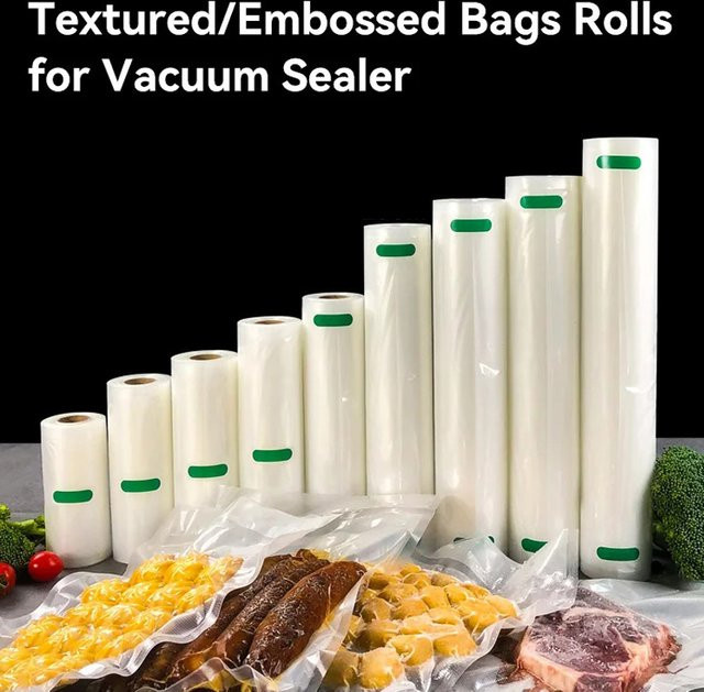 3M Vakuumversiegelungsbeutel Rolle, transparent, BPA-frei und reißfest für Sous-Vide und Lebensmittelaufbewahrung - Bild 1