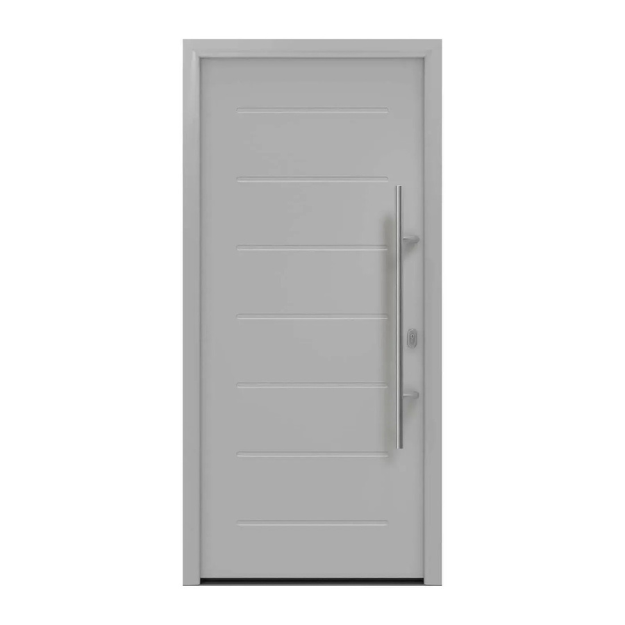 EcoStar Haustür Isopro IP 015 Weißaluminium, B: 110 cm, H: 210 cm, DIN Rechtsausführung - Bild 2