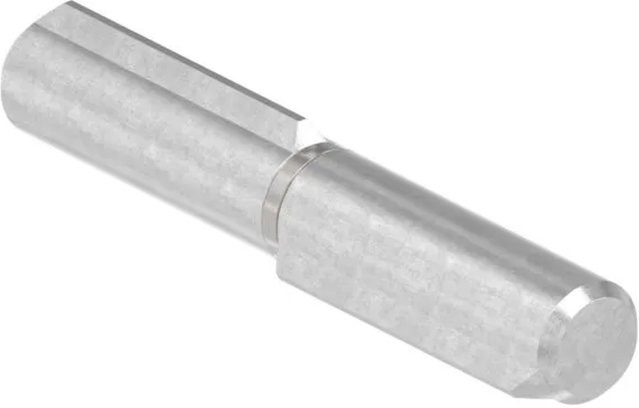 FeNau Anschweißband aus Edelstahl V2A in Silber, Geschliffen Korn 240, Länge: 80 mm, Durchmesser: 12 mm, Bolzendurchmesser: 7 mm - Bild 1