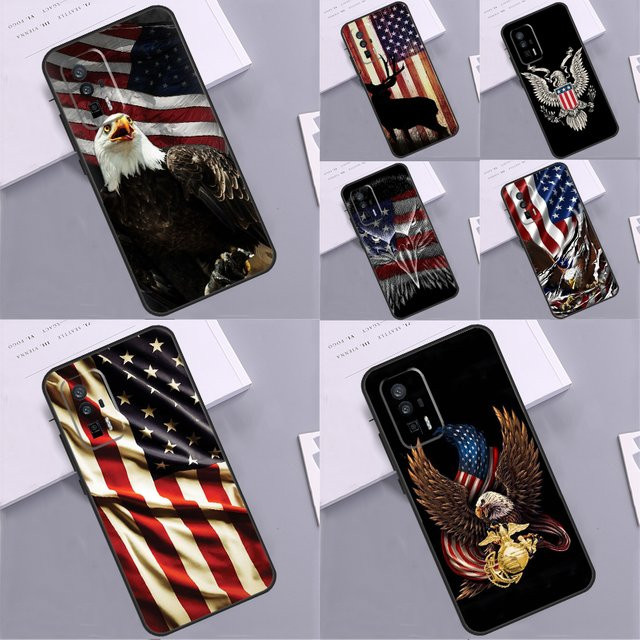 Handyhülle mit USA Flaggen-Design für Xiaomi 13 14 15 Ultra 11T 12T 13T 14T Pro und POCO X7 Pro X3 X5 X6 F5 F6 M6 Pro in Multicolour - Bild 1