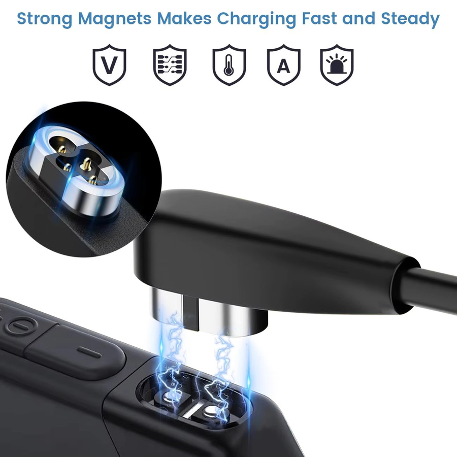 Shokz USB-Ladekabel in Schwarz passend für OpenRun Pro und diverse Ohrhörer-Modelle S810, S803, AS800, AS650, AS660, AS661, AS811 sowie ASC100SG - Bild 3