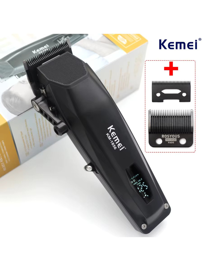Kemei KM-1856 Elektrischer Haarschneider, Schwarz, Unisex - Bild 6