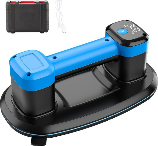 Avehrit Vakuum-Fliesenheber mit Dualmotor und Digitalanzeige in Blau, Tragkraft bis 300 kg - Bild 1