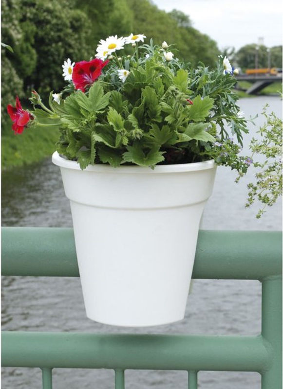KHW Flowerclip Balkonkasten 3er Set in Weiß - Bild 5