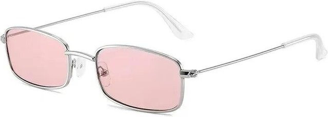Binchi Outdoor Equipment Sonnenbrille, square, Metall, Vollrand, Unisex, transparent, pink - Bild 1