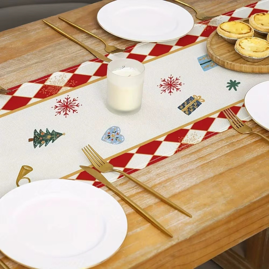 VIKAMA Weihnachts-Tischläufer Nussknacker aus Leinen, mehrfarbig, B: 90 cm, T: 33 cm - Bild 4