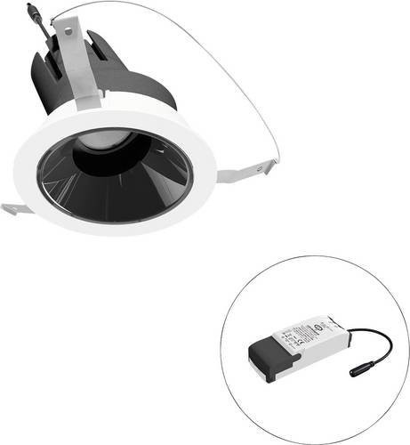 EVN LED-Deckenstrahler F02R09AM1340L55P in Weiß, rund und verstellbar - Bild 1