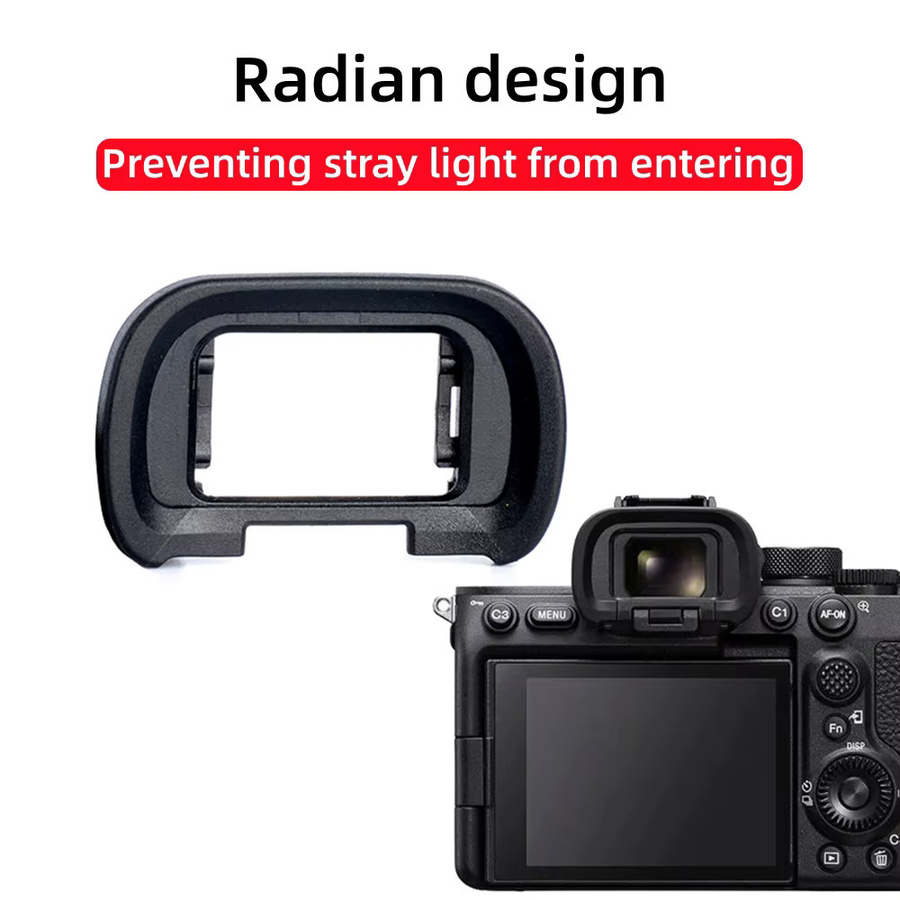 Sony EP-19 Augenmuschel Sucher-Okular Ersatz aus Hartplastik in Schwarz für A7R V A7S III A7S A7SM3 A1 Kamera-Zubehör - Bild 2
