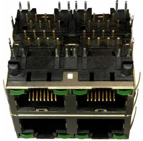 Amphenol RJSAE538504 Ethernet LAN Komponente in Schwarz - Bild 1