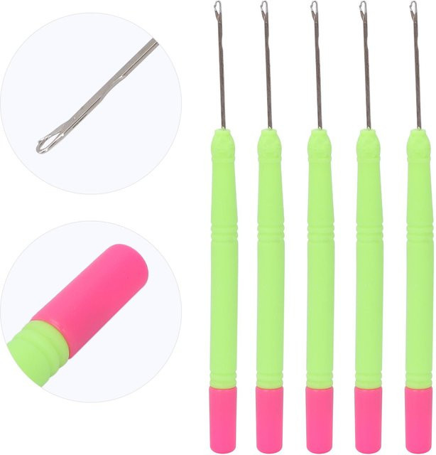 ZuiyouBeauty Häkelnadel für Haarverlängerungen, Kunststoff, Green, Unisex - Bild 1
