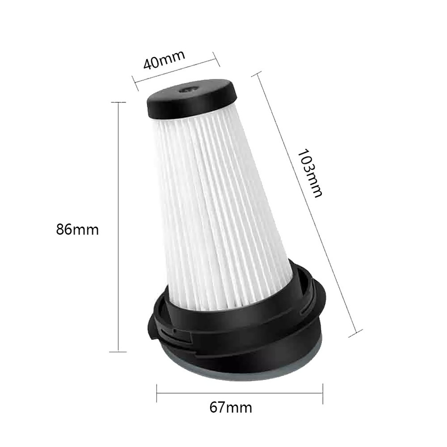 Grundig HEPA-Filter für 2-in-1 Akku- und Handstaubsauger VCH9829 VCH9629 VCH9832 VCH9630 VCH9631 VCH9632 in Weiß - Bild 2
