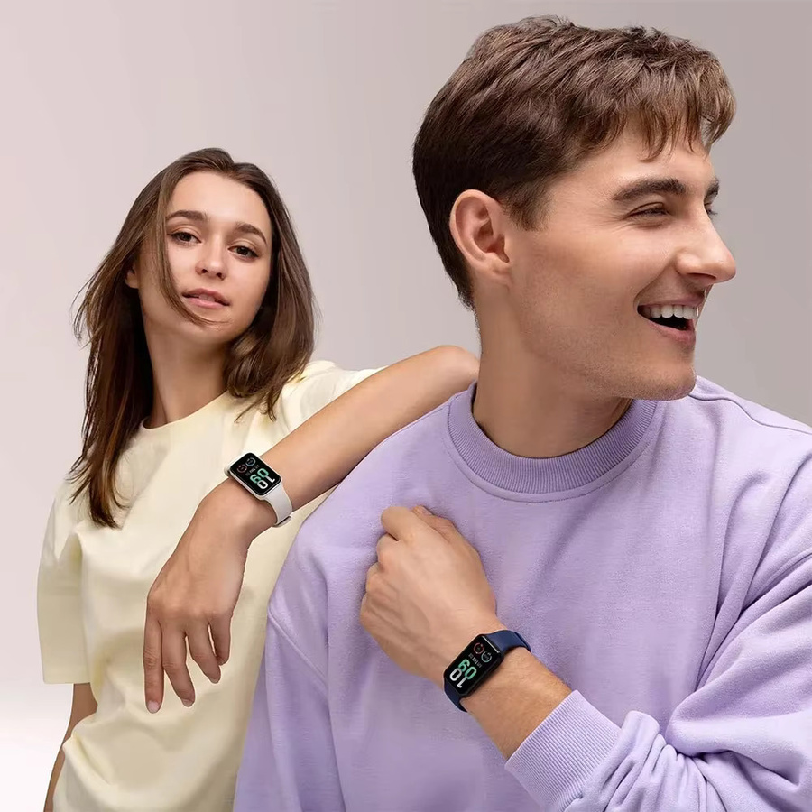 NEY Uhrenarmband für Huawei Band 8, Silikon, Schwarz, Unisex - Bild 3