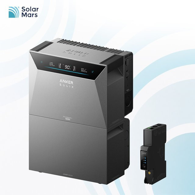 Anker SOLIX Solarbank 4 E5000 Pro in Grau mit 1x BP5000 Erweiterungsbatterie und Smart Meter Gen 2 - Bild 1