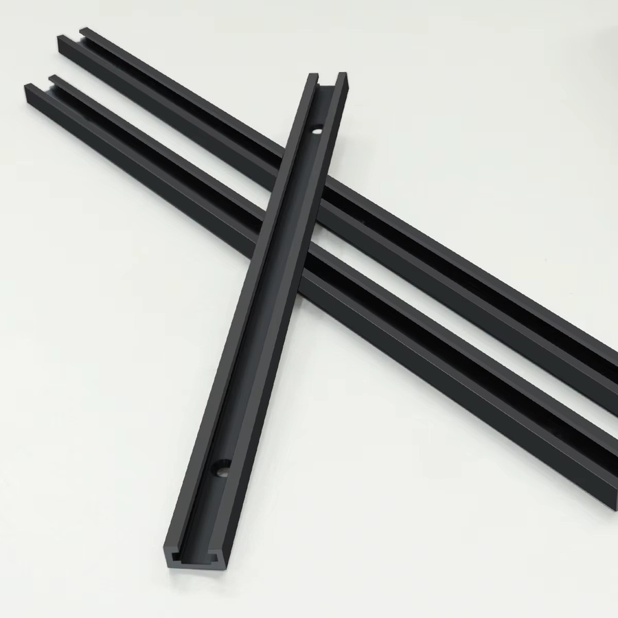 FNICEL Aluminium T-Schienen Gehrungsschiene für Holzbearbeitung in Silber oder Schwarz, T-Nut Slide Track mit 19 x 9,5 mm Nutgröße - Bild 5