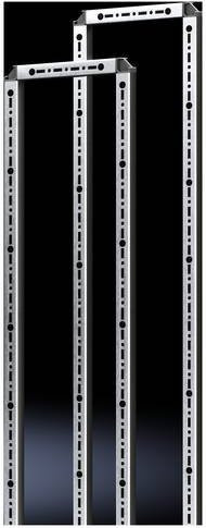 Rittal DK 5501.210 Türrohrrahmen aus Stahlblech in Silber/Weiß, 2 Stück - Bild 1