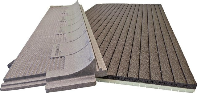 Schellenberg Rollladenkasten-Dämmung aus EPS, 2-teilig, grau, B: 100 cm, T: 50 cm, H: 2,5 cm - Bild 1