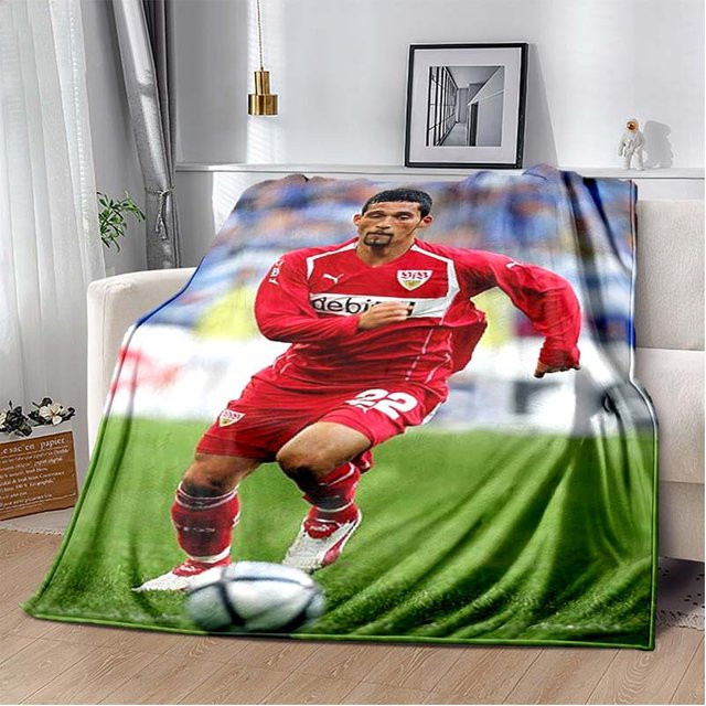 VfB Stuttgart Flanelldecke LOLO IU, weiche und warme Überwurfdecke mit Vereinslogo, Mehrfarbig, B/H: 80 x 120 cm - Bild 1
