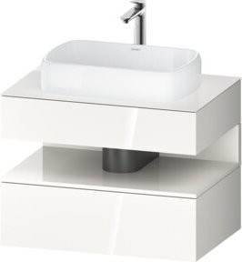 Duravit Waschtischunterschrank Qatego in Weiss mit 1 Schublade, B/T/H: 80 x 55 x 60 cm - Bild 1