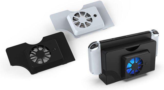 KOMIER Dock Cooler Lüfter für Nintendo Switch OLED in Schwarz zur Wärmeableitung - Bild 1