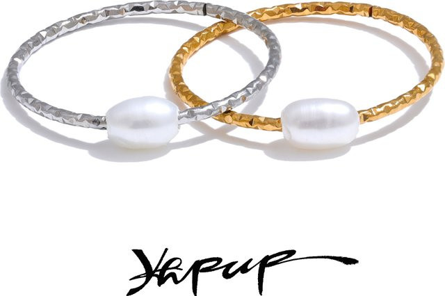 Yhpup Ring Edelstahl, Perle, Damen - Bild 1