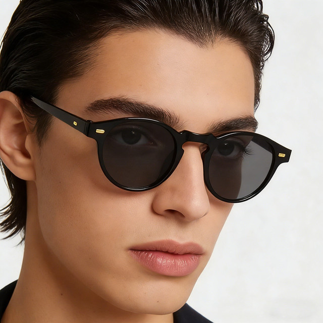 Sonnenbrille, oval, Vollrand, Kunststoff, transparent, Unisex - Bild 1