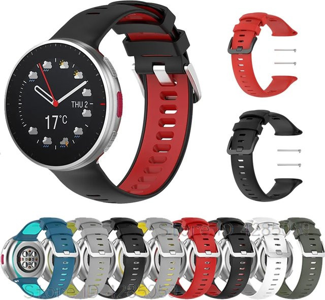 Smartwatch-Armband Polar Vantage V 2, Silikon, Schwarz, Unisex - Bild 1