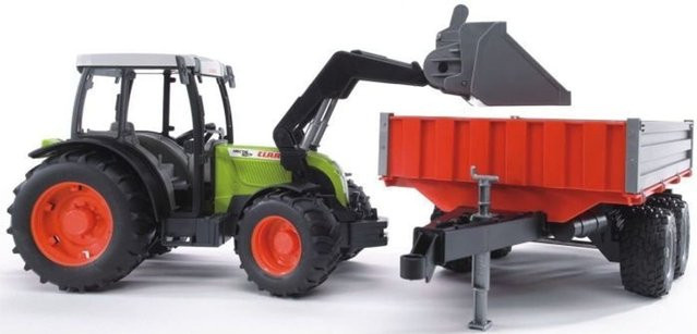 Bruder Claas Nectis 267F mit Frontlader und Anhänger Modellfahrzeug 1:16 - Bild 2