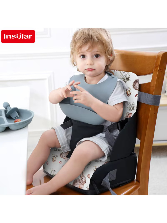 Tragbare Baby Sitzkissen Booster Matte aus Schaumstoff, wasserdicht und abnehmbar für Esszimmerstühle - Bild 4