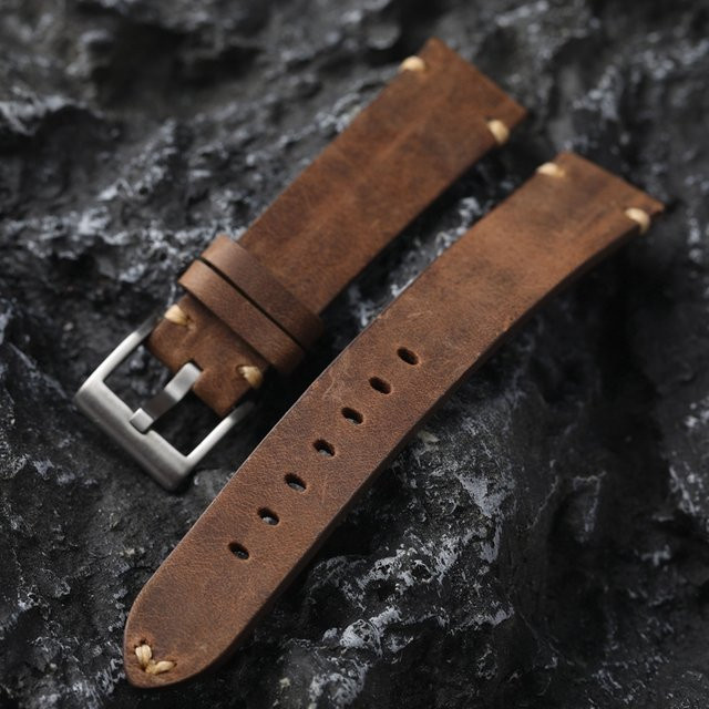 Raystray Uhrenarmband Rindsleder, Vintage, Herren - Bild 1