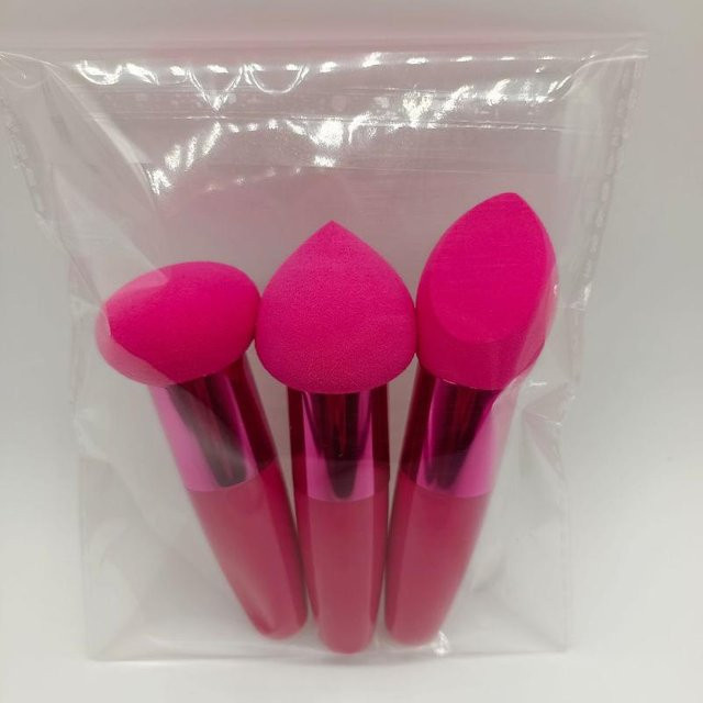 XYNN Make-up Schwamm mit Griff, rose rot, Unisex - Bild 1