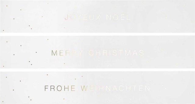Rico Design Paper Poetry weihnachtliche Papierstreifen in Weiß, 3 Stück, B: 7 cm, L: 42 cm - Bild 1