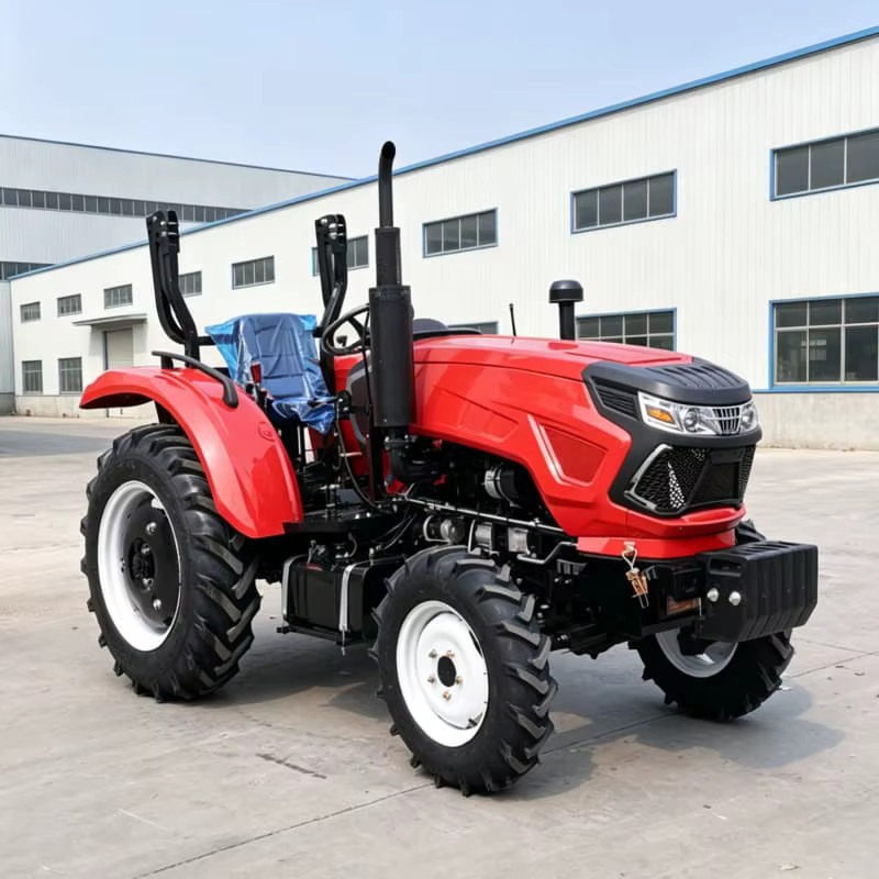 AIWEIYA Vierrad-Traktor in Rot: Hocheffizienter Radfräser für die Landwirtschaft zur Tiefenlockerung und Rotationsbearbeitung - Bild 3