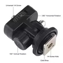 SZKOSTON Universal Telefon Stativ Halterung mit Kaltschuh Halterung in Schwarz für iPhone, Samsung und DSLR Kameras von Canon, Nikon oder Sony - Bild 3