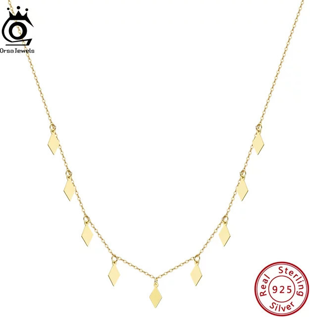 ORSA JEWELS Halskette, 925 Silber, Vintage, Damen - Bild 1