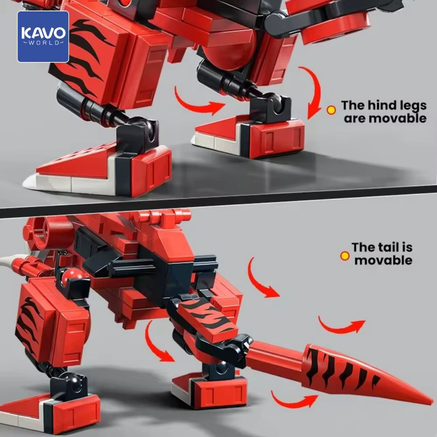 KAVOWORLD Dinosaurier-Mecha-Bausatz, 691 Teile, Lernspielzeug - Bild 4