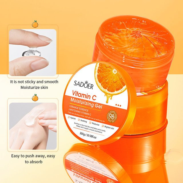 SADOER Vitamin C Aloe Vera Gel Gesichtscreme, Unisex - Bild 1