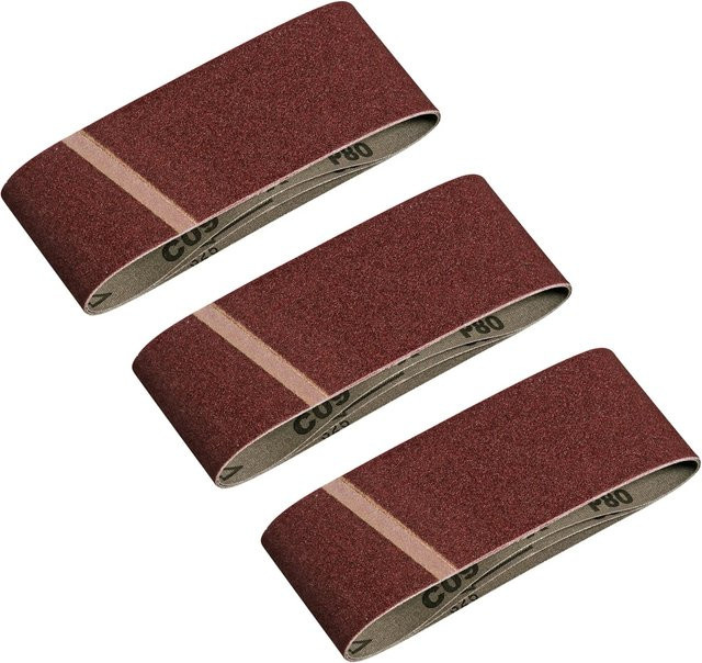 LUX-TOOLS Schleifband K40 für Holz, Metall und Lack, Breite: 7,5 cm, Länge: 45,7 cm - Bild 1