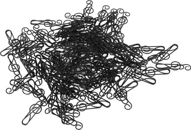 GoolRC Musikdraht Lesezeichen und Papierklemmen in Schwarz, 100 Stück - Bild 1