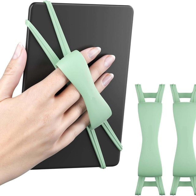 Arctiiro Kindle E-Reader-Handgriff aus rutschfestem Silikon in Grün für bequemes Lesen mit einer Hand - Bild 1