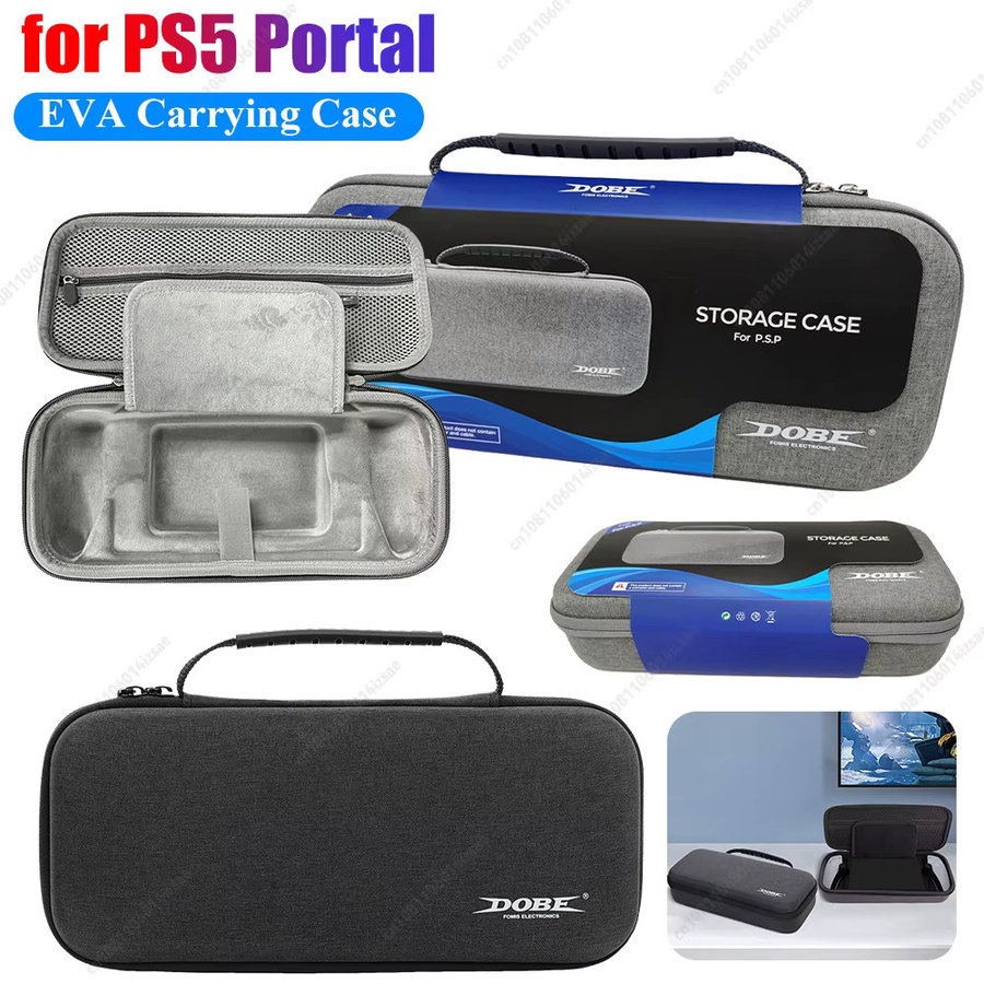DGETG Stoßfeste EVA-Hartschalen-Tragetasche für Sony PlayStation Portal in Schwarz - Bild 4