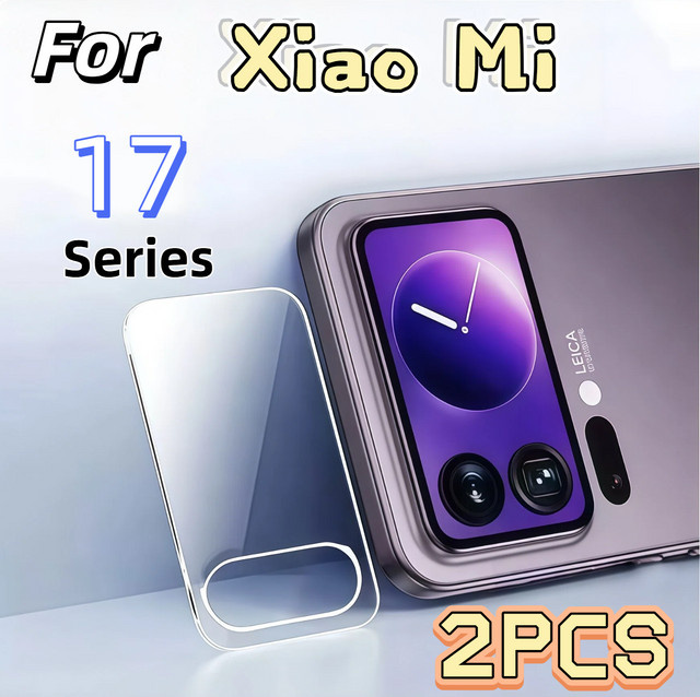 2er-Set transparente Rückwandfolie mit gehärteter Glaslinsenabdeckung für Xiaomi 17 Pro und Xiaomi 17 Pro Max - Bild 1